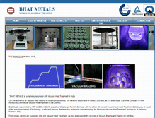 Tablet Screenshot of bhatmetals.com